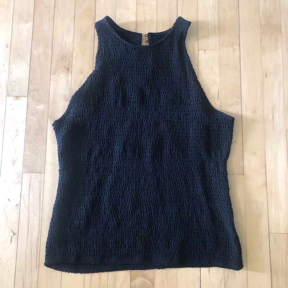 Black ripped tank top